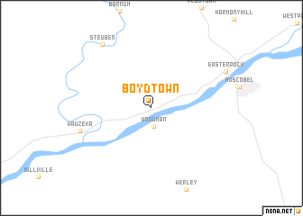 map of Boydtown