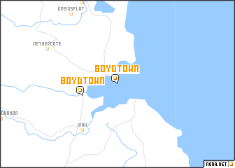 map of Boydtown
