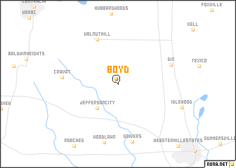 map of Boyd