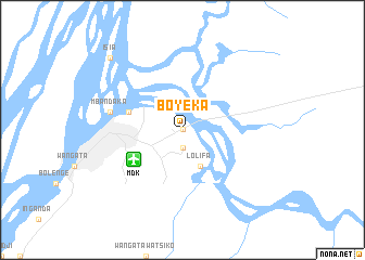 map of Boyeka