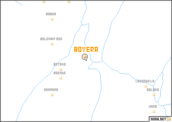 map of Boyera