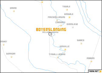 map of Boyers Landing