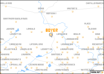 map of Boyer