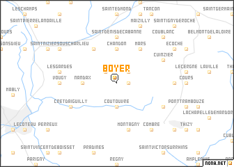 map of Boyer