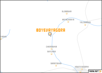 map of Boyevaya Gora