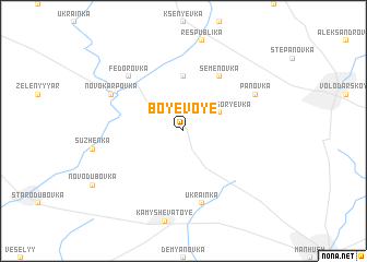 map of Boyevoye