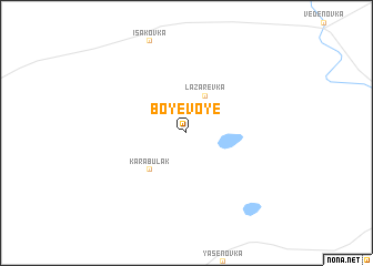map of Boyevoye