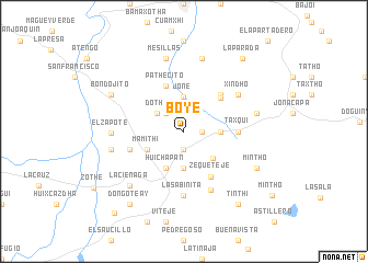 map of Boyé