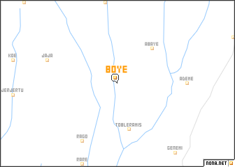 map of Boyē