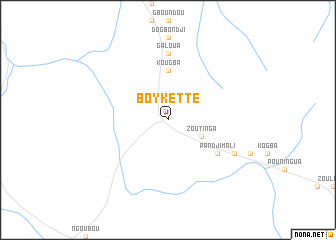 map of Boykétté