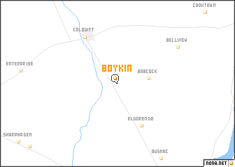 map of Boykin