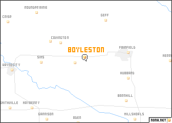 map of Boyleston