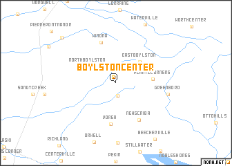 map of Boylston Center