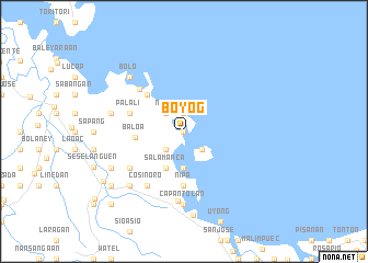 map of Boyog