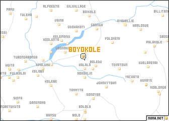 map of Boyokole