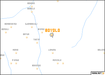 map of Boyolo