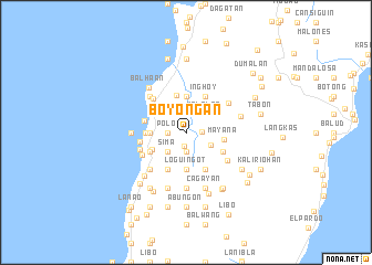 map of Boyongan