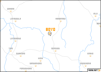 map of Boyo