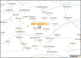 map of Böyükbǝyli