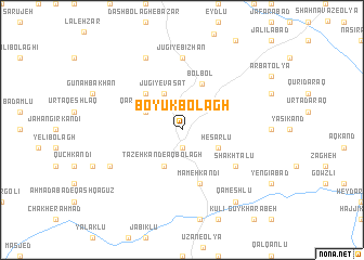 map of Boyūk Bolāgh