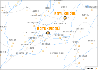 map of Böyük Pirǝli