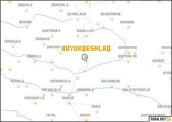 map of Boyūk Qeshlāq