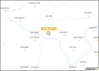 map of Bozağaç