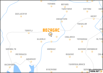 map of Bozağaç