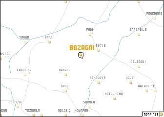map of Bozagni