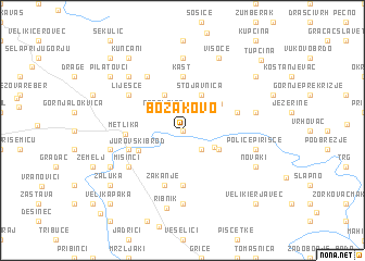 map of Božakovo