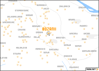 map of Božani°i