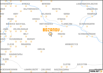 map of Božanov