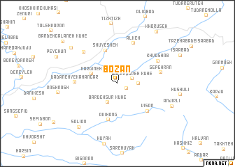map of Bozān