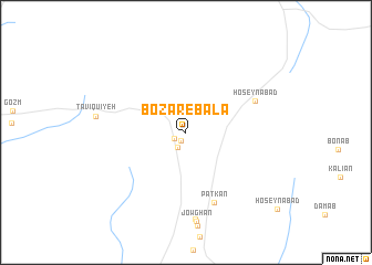 map of Bozār-e Bālā