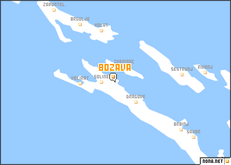 map of Božava