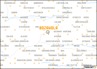 map of Boża Wola