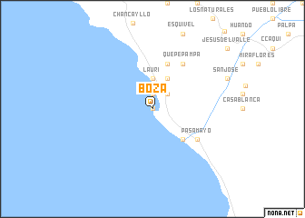 map of Boza