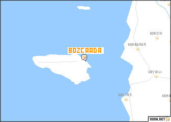 map of Bozcaada