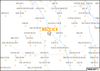 map of Božčice