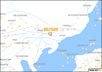 map of Bozdār