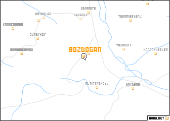 map of Bozdoğan