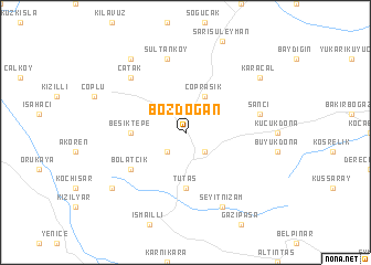 map of Bozdoğan