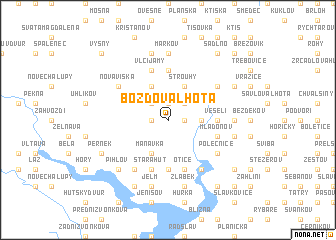 map of Bozdova Lhota