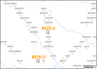 map of Bozélé