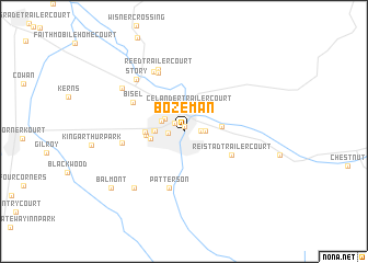 map of Bozeman