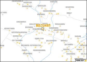 map of Bozghan