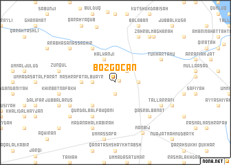 map of Boz Göçan