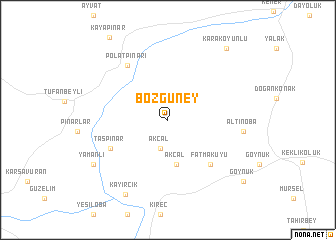 map of Bozgüney