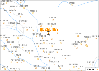 map of Bozgüney