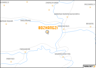 map of Bozhangzi